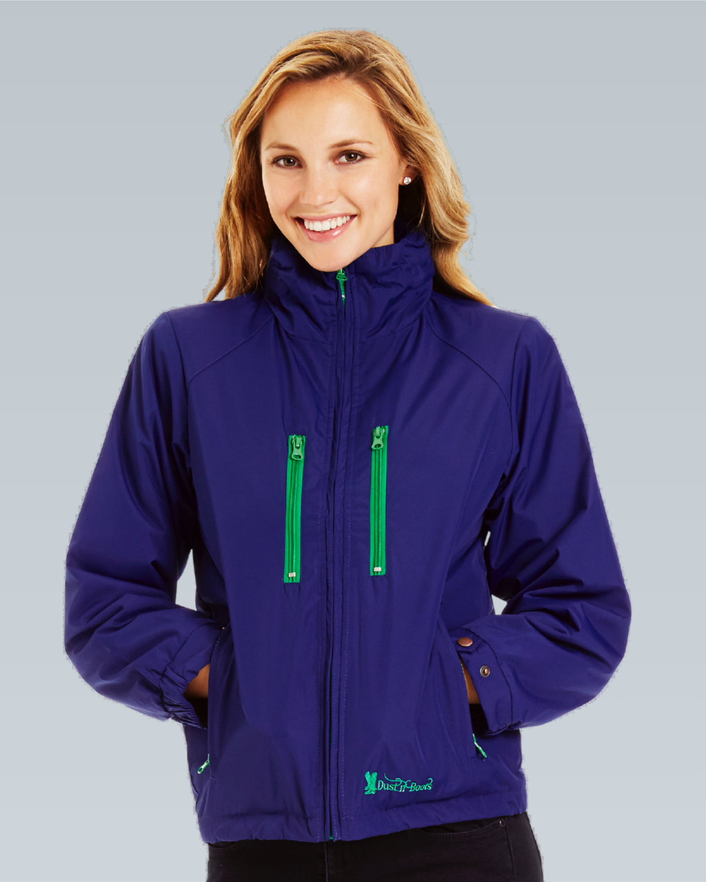 Unisex Coat - Cobalt/Green