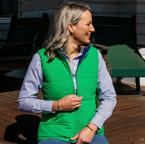 Unisex Green/Cobalt Reversible Vest