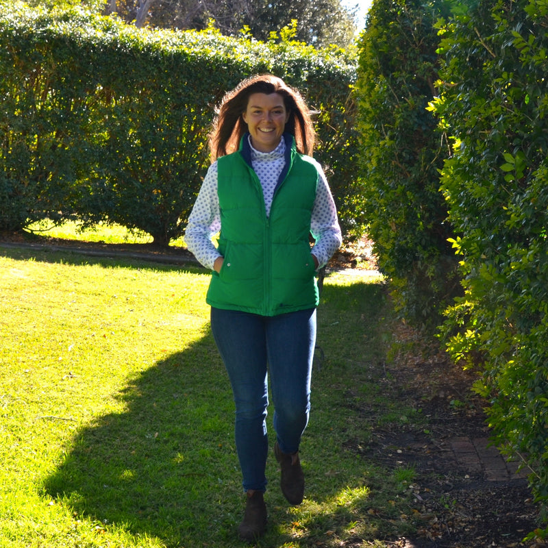 Unisex Green/Cobalt Reversible Vest