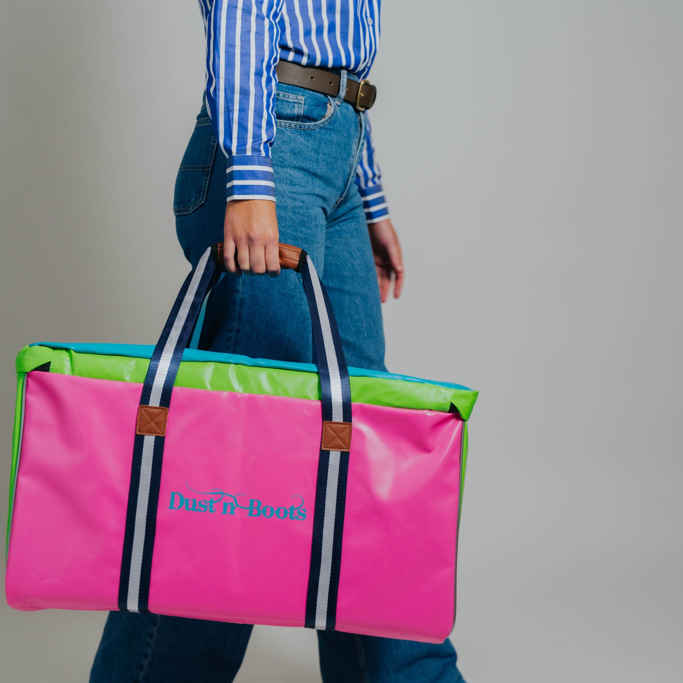 Vinyl Bag Pink/Lime/Aqua