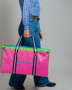Vinyl Bag Pink/Lime/Aqua