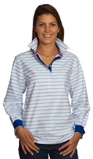 A-Blue Stripe Pullover