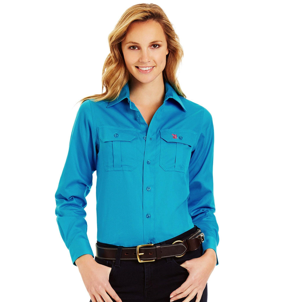 Work Button Up Cotton Button Up Shirt | Button Up Work Shirts | Dust N Boots