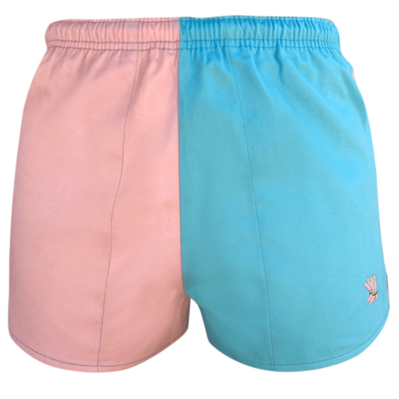 Aqua/Pink Blackjack Shorts
