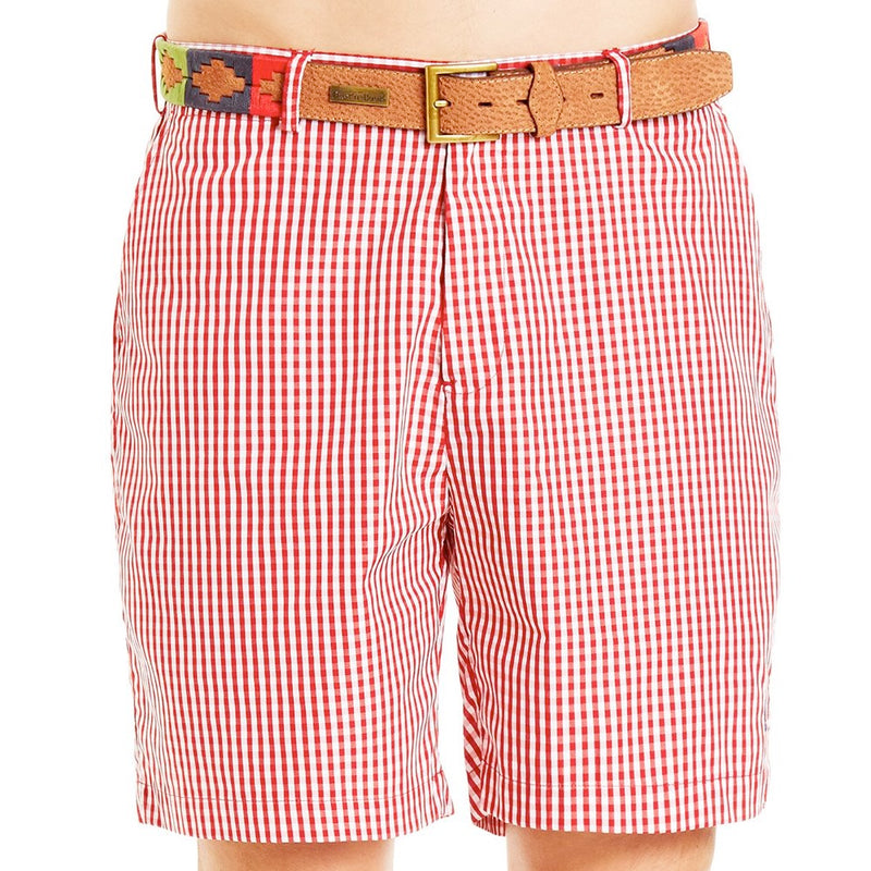 Casual Shorts B-Red Gingham Check