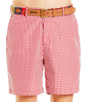 Casual Shorts B-Red Gingham Check