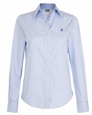 Coco J-Light Blue/White Stripe Relaxed Fit Shirt