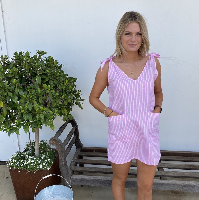 Drifter Jumpsuit - Pink Stripe