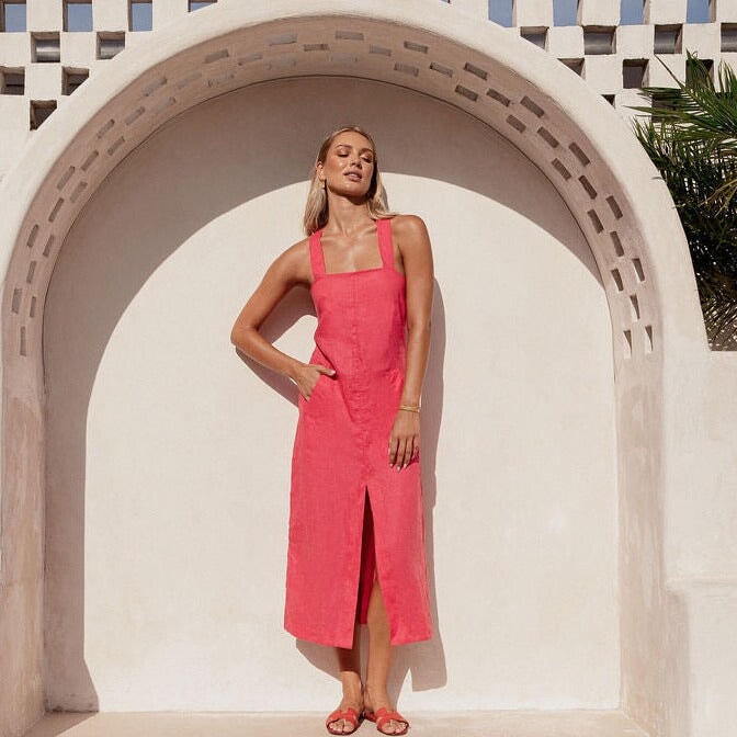 Goldie Dress - Raspberry