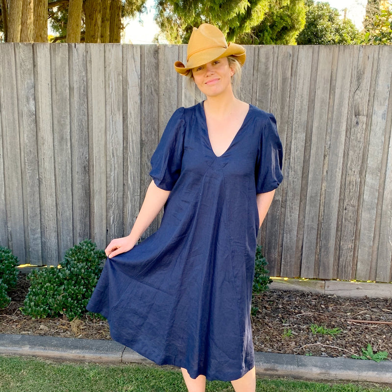 Ladies Charlotte Dress - Navy