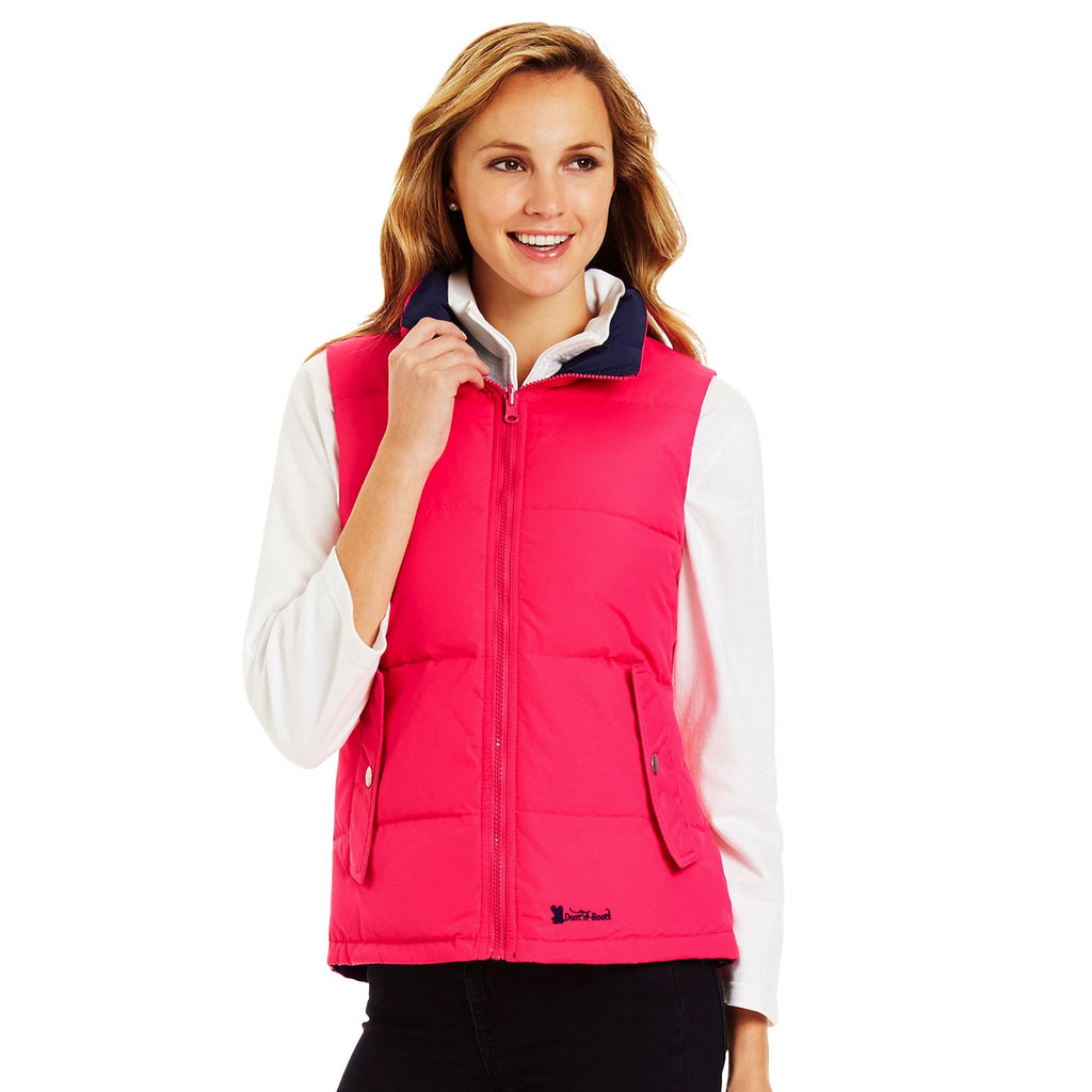 Ladies Fuchsia/Navy Reversible Vest
