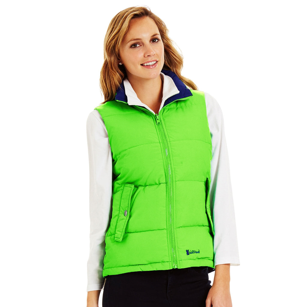 Ladies Lime/Navy Reversible Vest