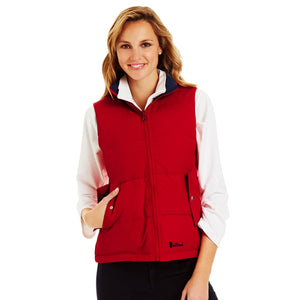 Ladies Red/Navy Reversible Vest