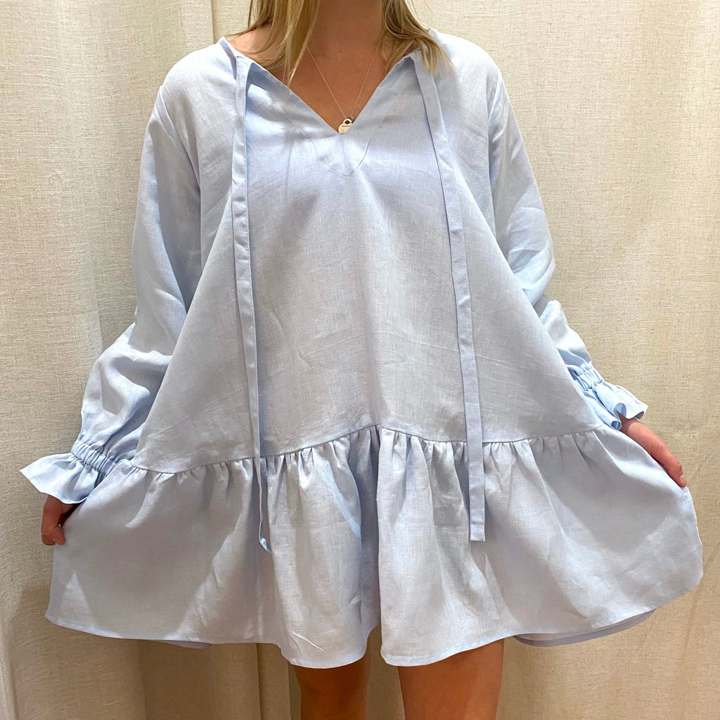 Oliver Dress - Pale Blue