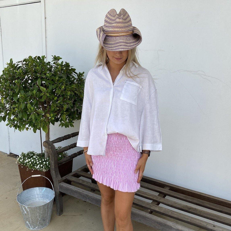 Pippa Skirt - Pink Stripe