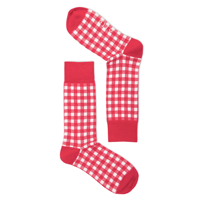 Red Gingham - Socks