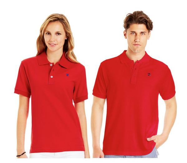 Nodress レッド　poloトップス十字架 Nodress レッド poloトップス十字架