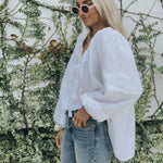Sammie Smock - White Linen