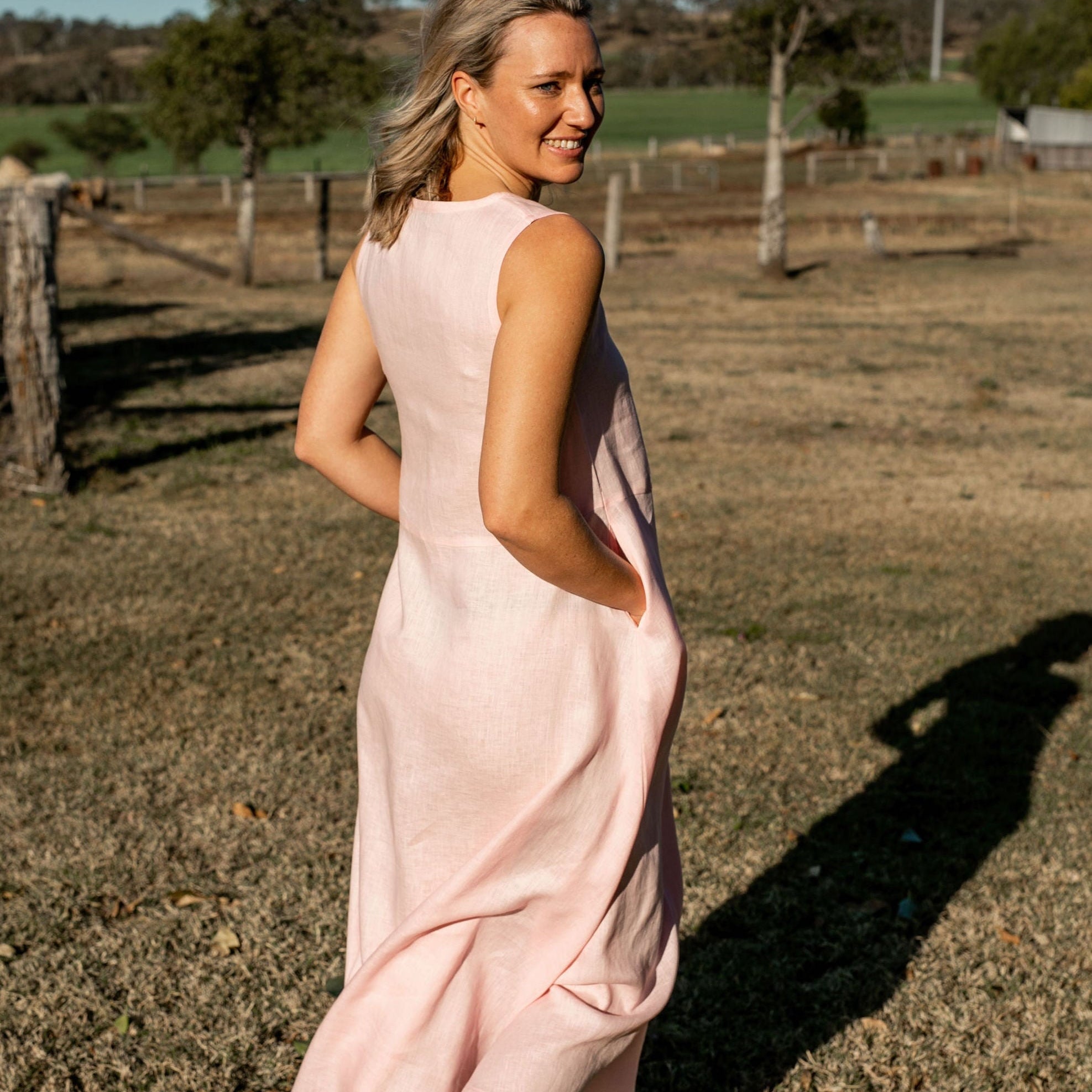 Tulum Dress - Pale Pink
