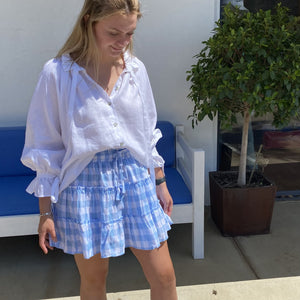 Zanzibar Skirt - Blue Check